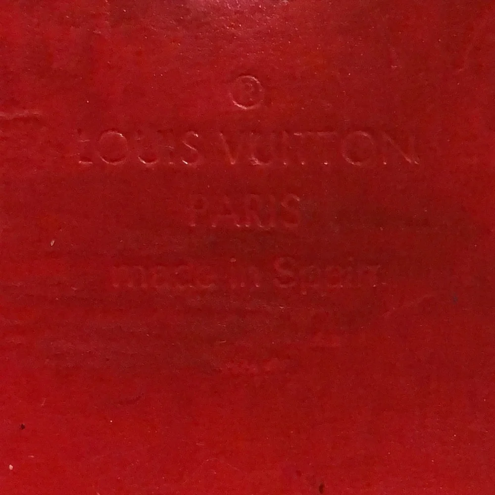 LOUIS VUITTON Sarah International Wallet RED EPI Leather Trifold Full Length